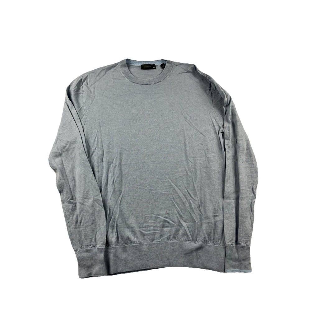 Greyson Golf Sweater Wool Crewneck Men's Medium Light Blue Golf Crewneck Greyson